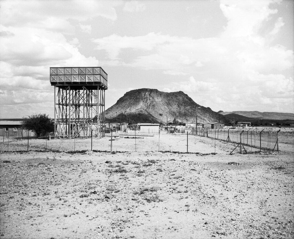 Water Tank, Riemvasmaak 2012, from The Borderlands series vintage gelatin silver print