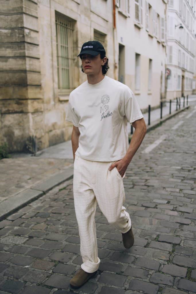 Model walking in Paris