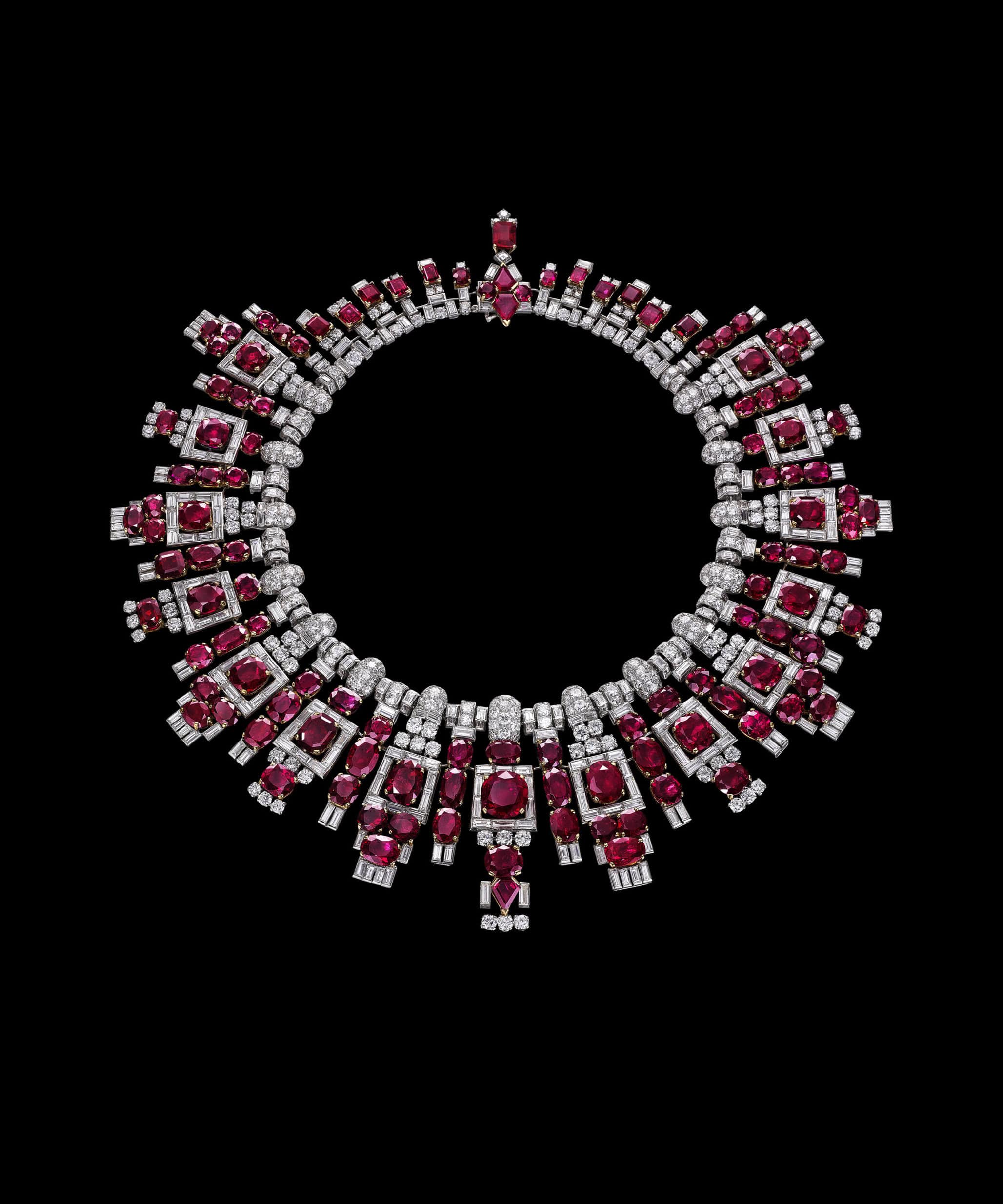Cartier Paris Jewelry, 1937 Rubies (210 carats total), diamonds (81 carats total), platinum