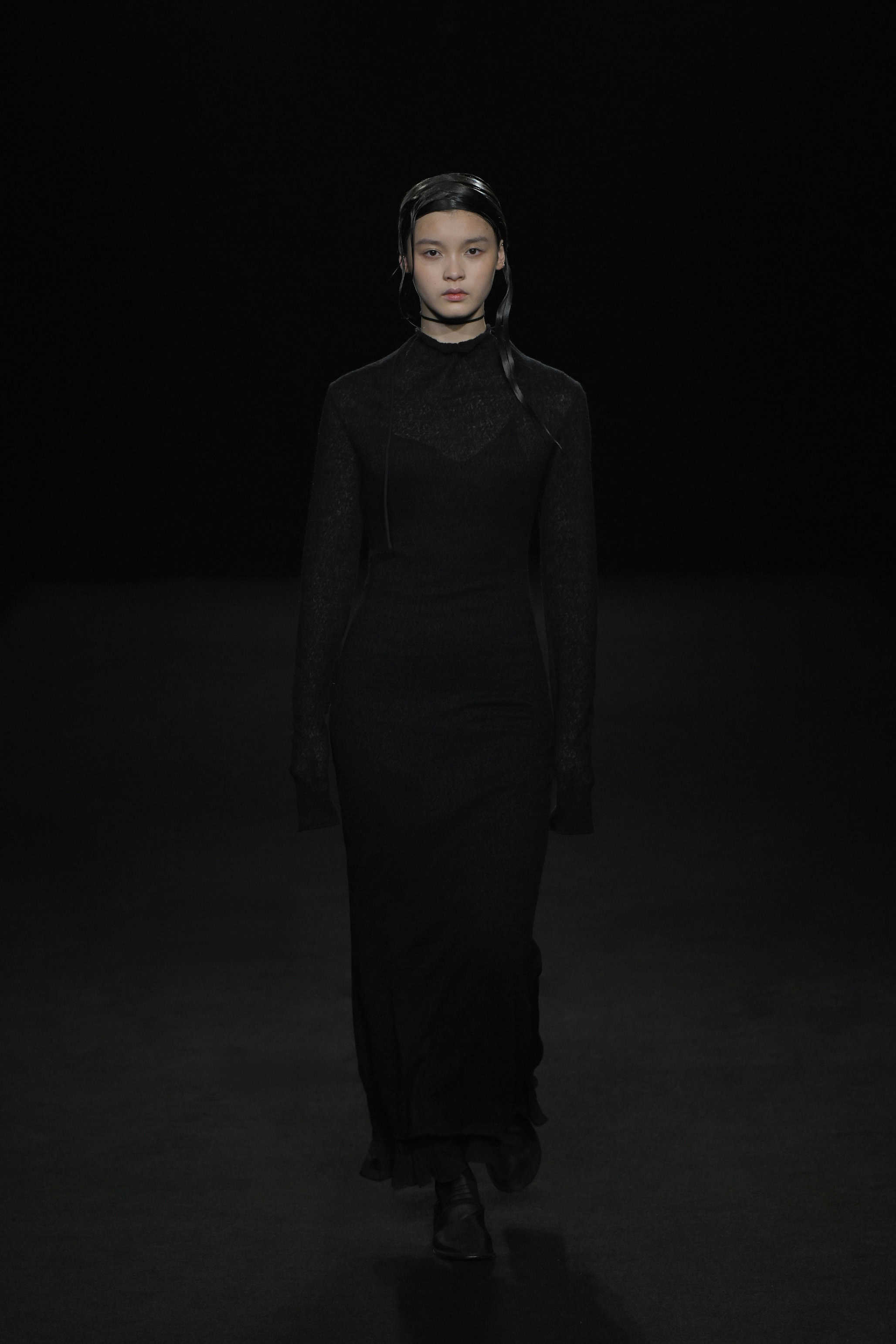 color portrait of runway model, fashion photography