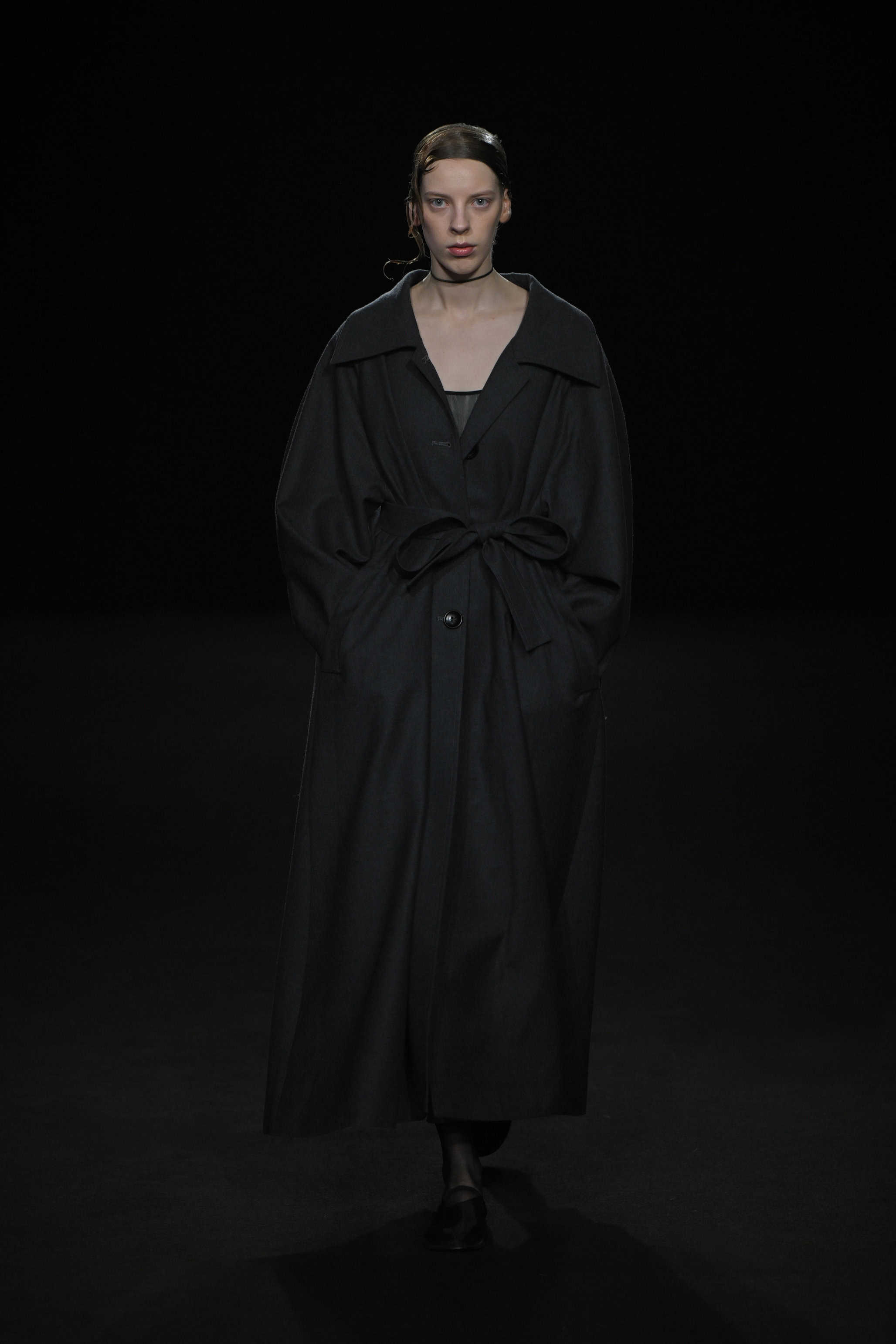color portrait of runway model, fashion photography