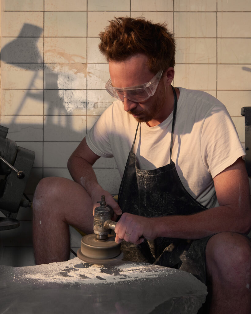 Johan Petrl in Workshop