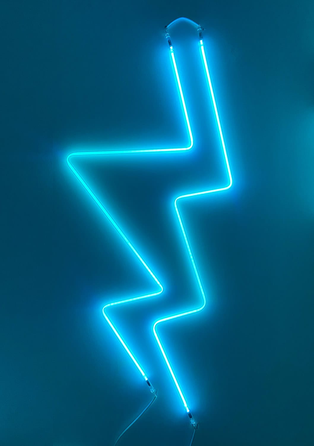 neon art lightning
