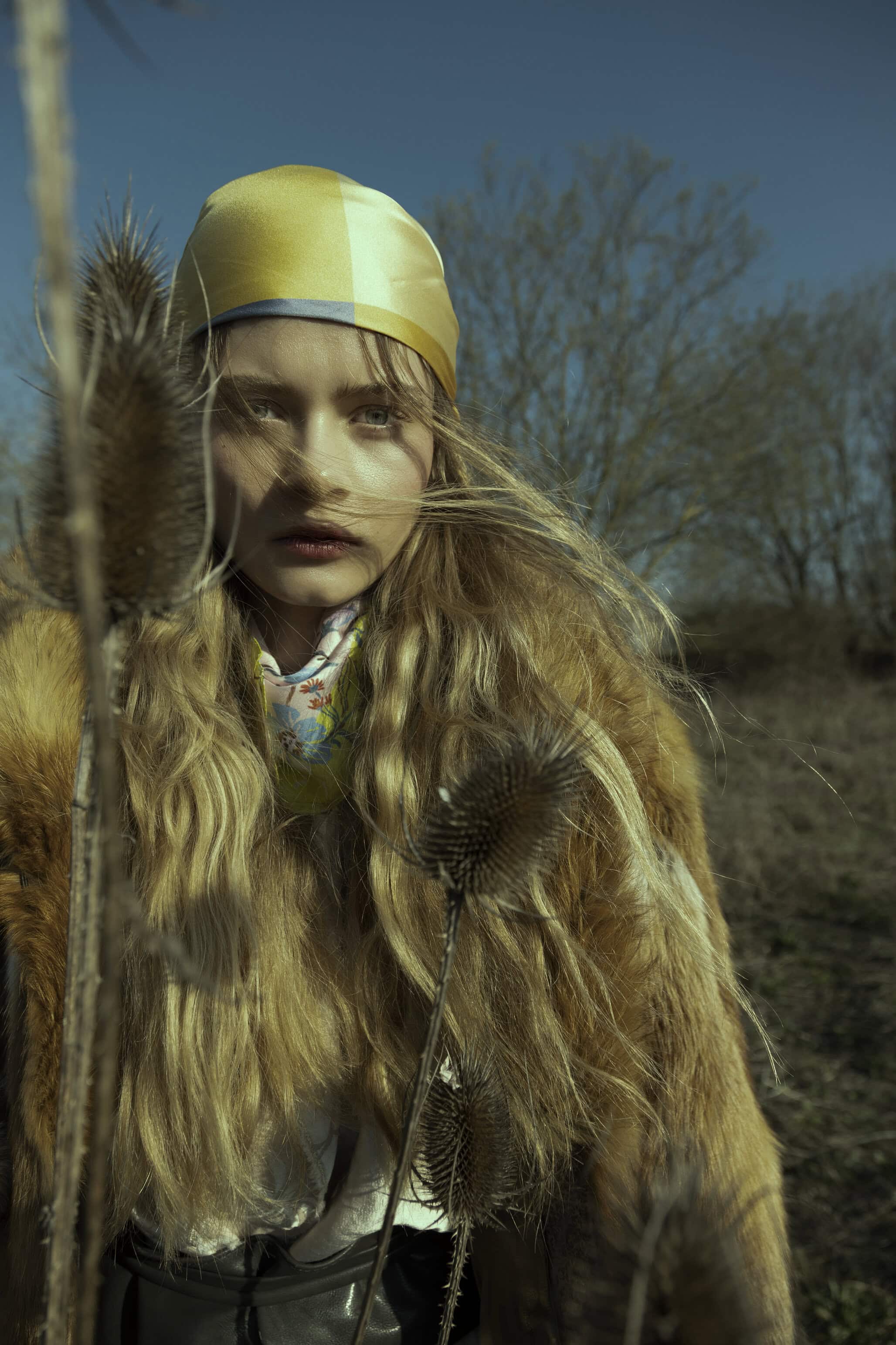Dress forte_forte corde vocali, Gloves Untitled 19, Scarf ÉPICE Paris.  by photographer FRENCH COWBOY A Mia Macfarlane & Julien Crouigneau Creation 