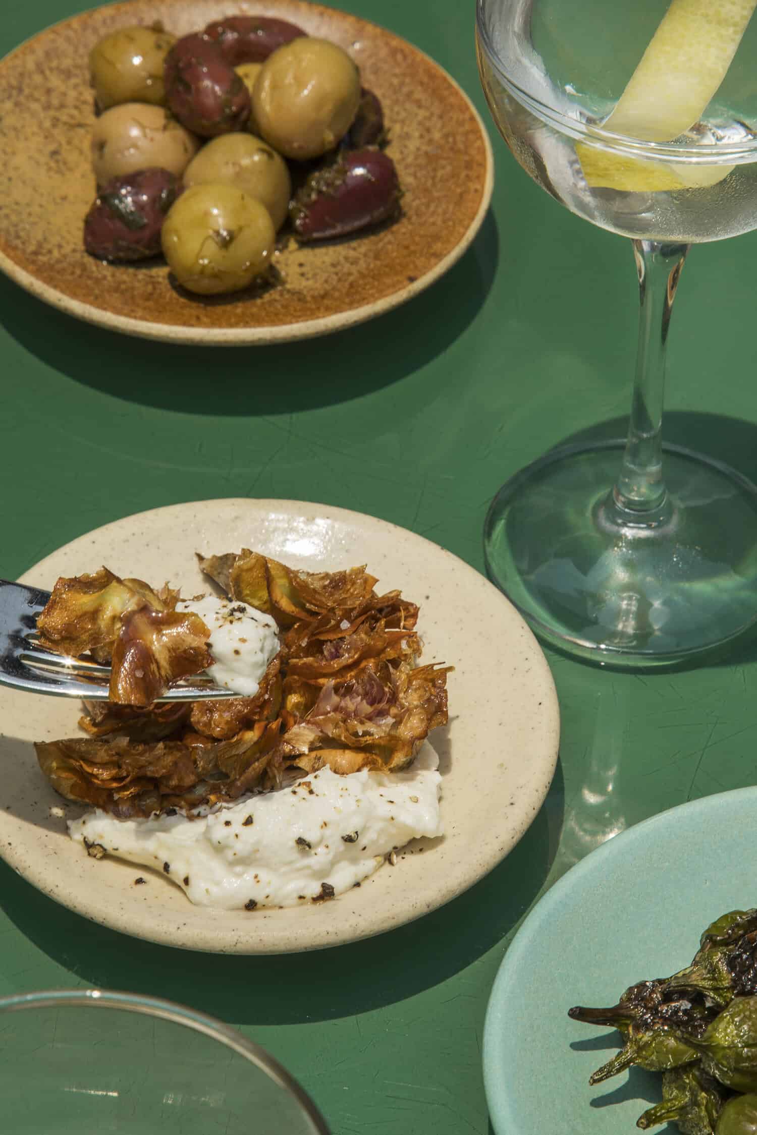 Snacks at Meroma. Restaurant in Mexico City