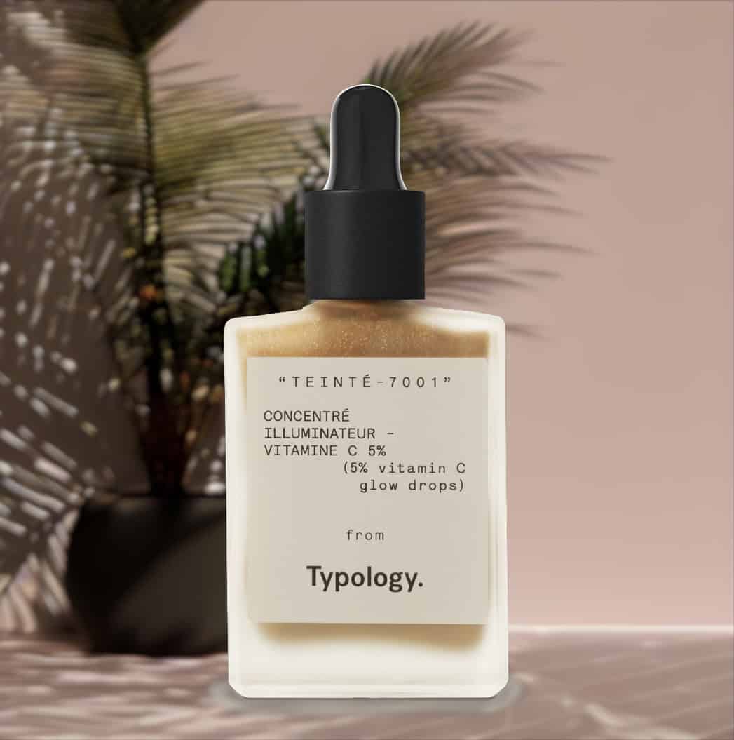 Glow Drops by Typology – antioxidant-rich with vitamin C.