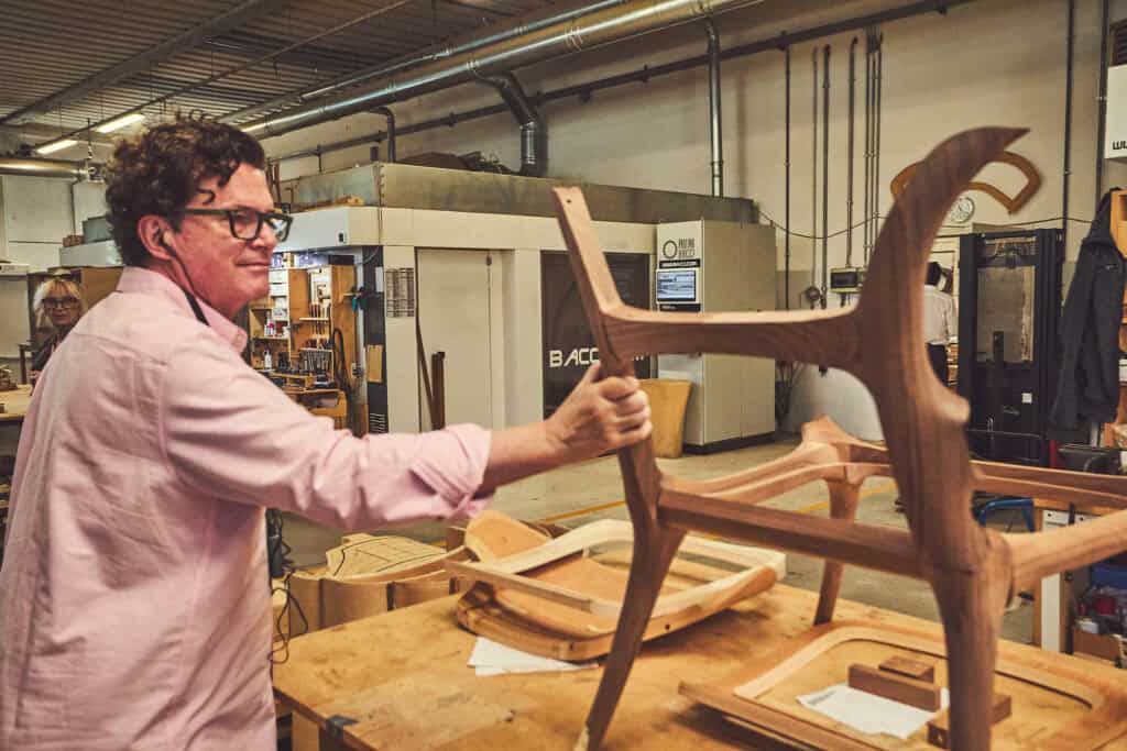 Chris Goddard at Ceccotti - Italian design craftsmanship - Image Justin Borbely