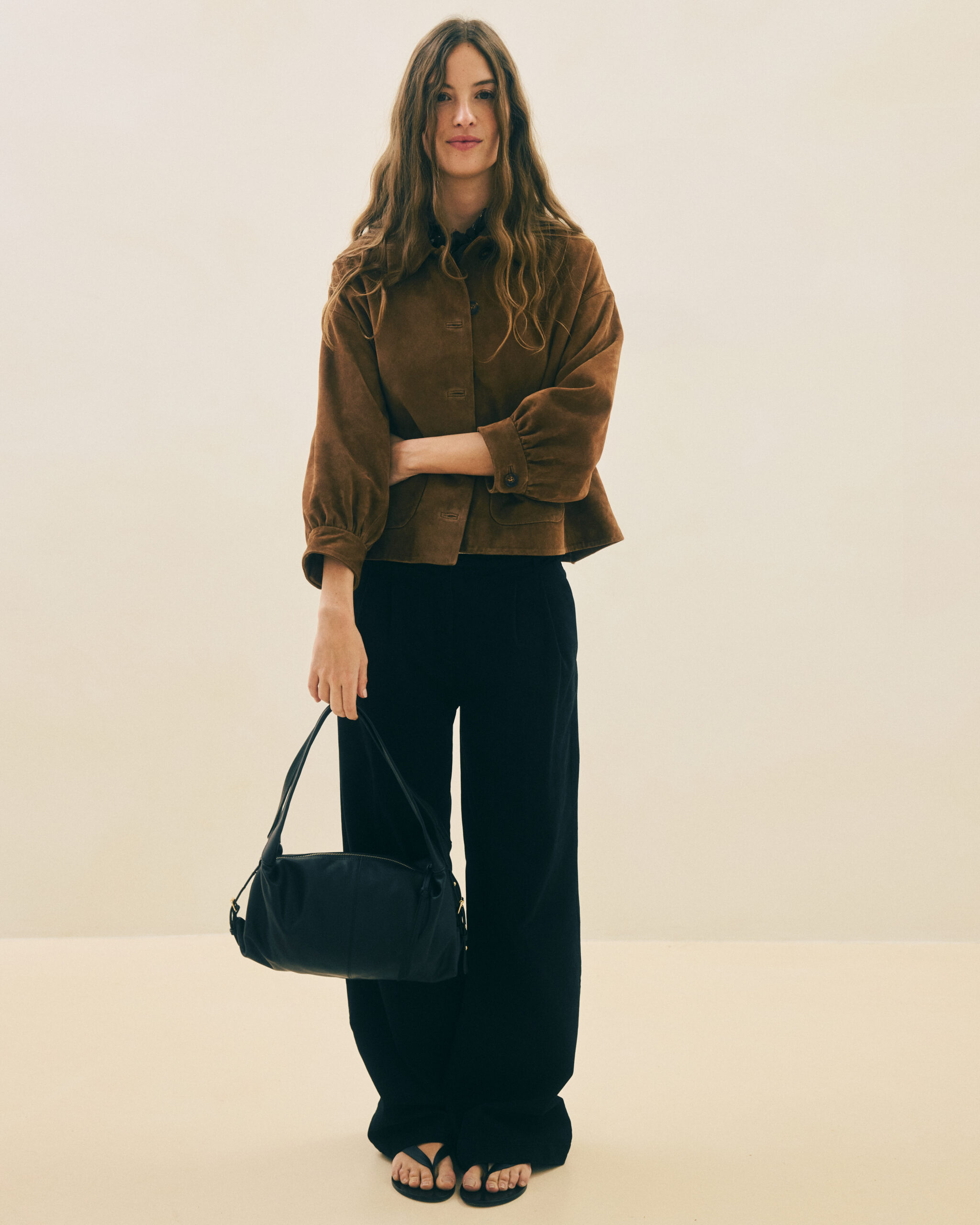 Black suede Jules Bag