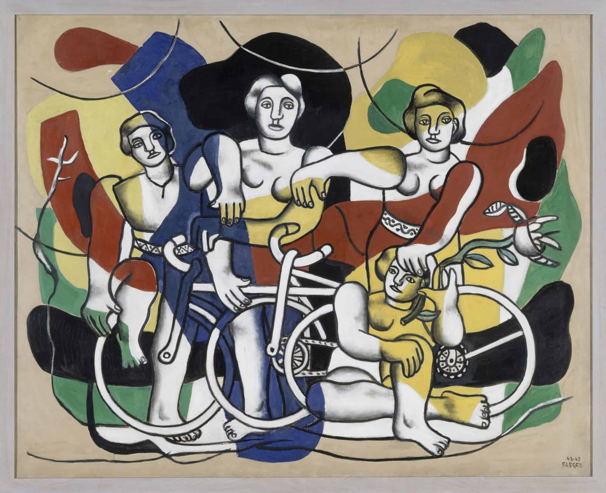 Fernand Léger Les Quatre cyclistes 1943-1948 Huile sur toile 130,2 x 162,2 cm Musée national Fernand Léger, Biot © GrandPalaisRmn / Gérard Blot © Adagp, Paris, 2025