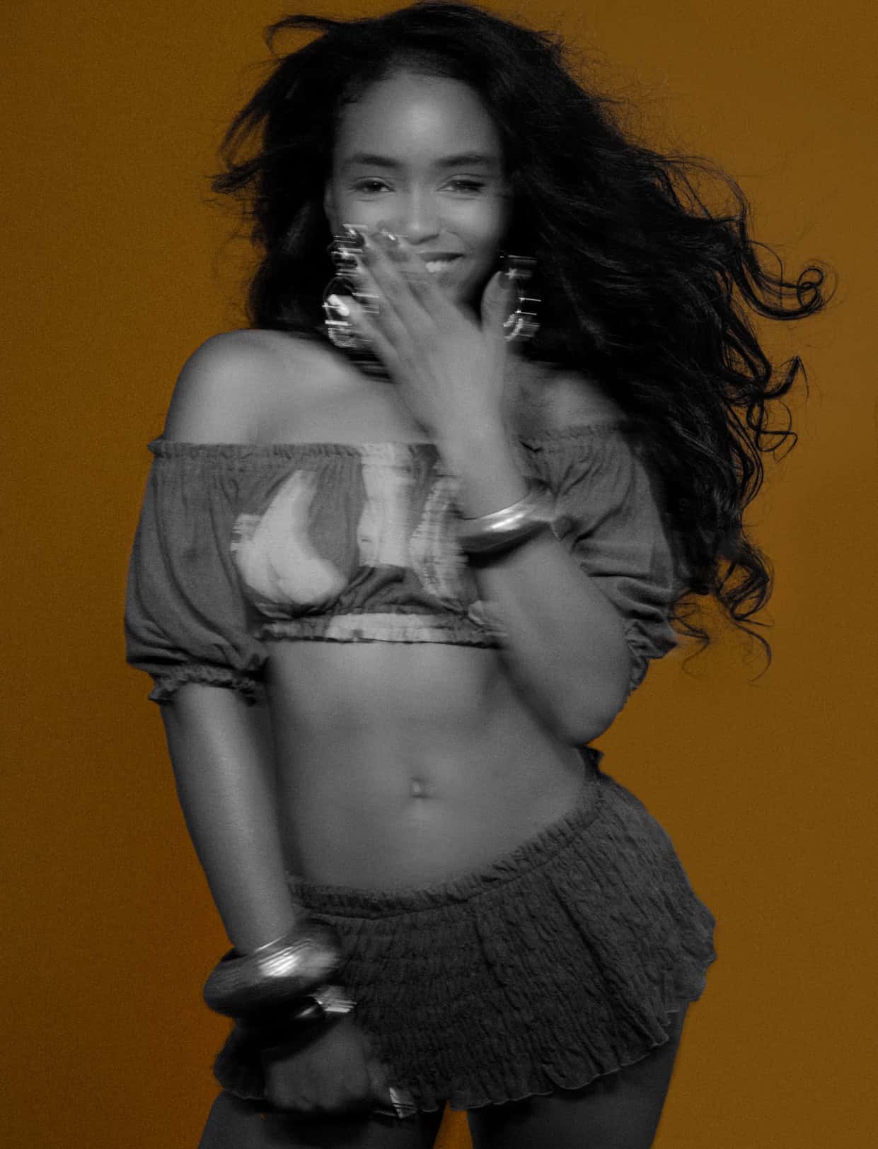Black and white photo of Lovie Simone