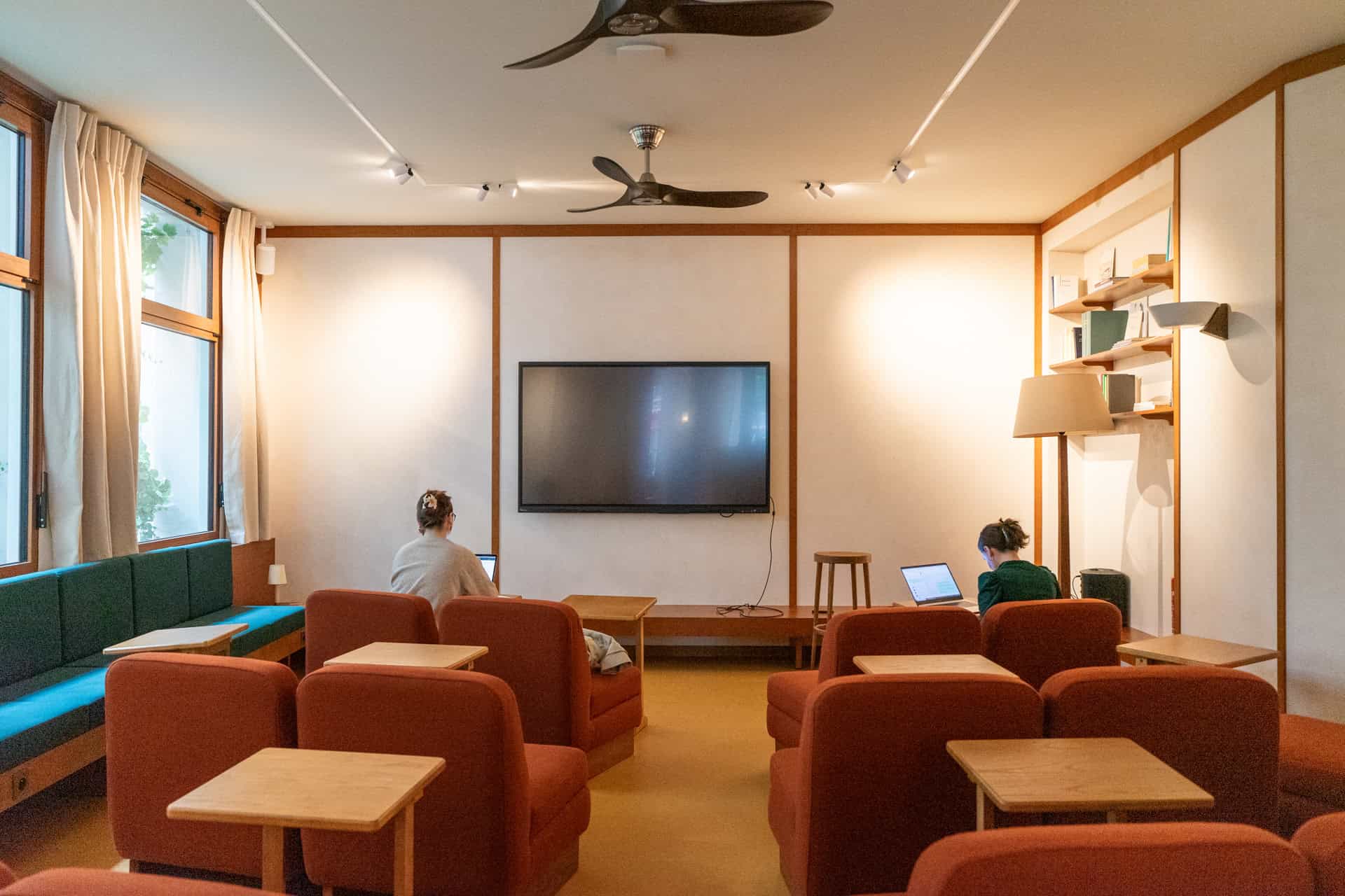 Interior classroom space at Off-Campus, Paris.