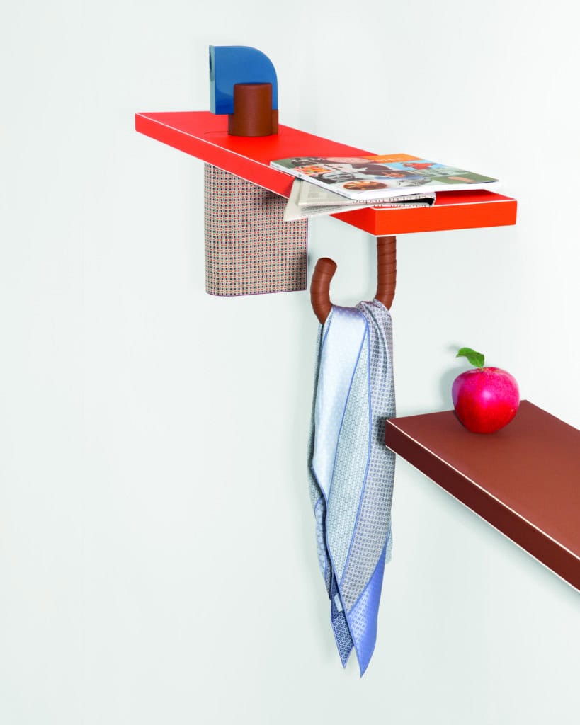 Hermes - Petit h Tie set wall shelf © Jonathan Llense