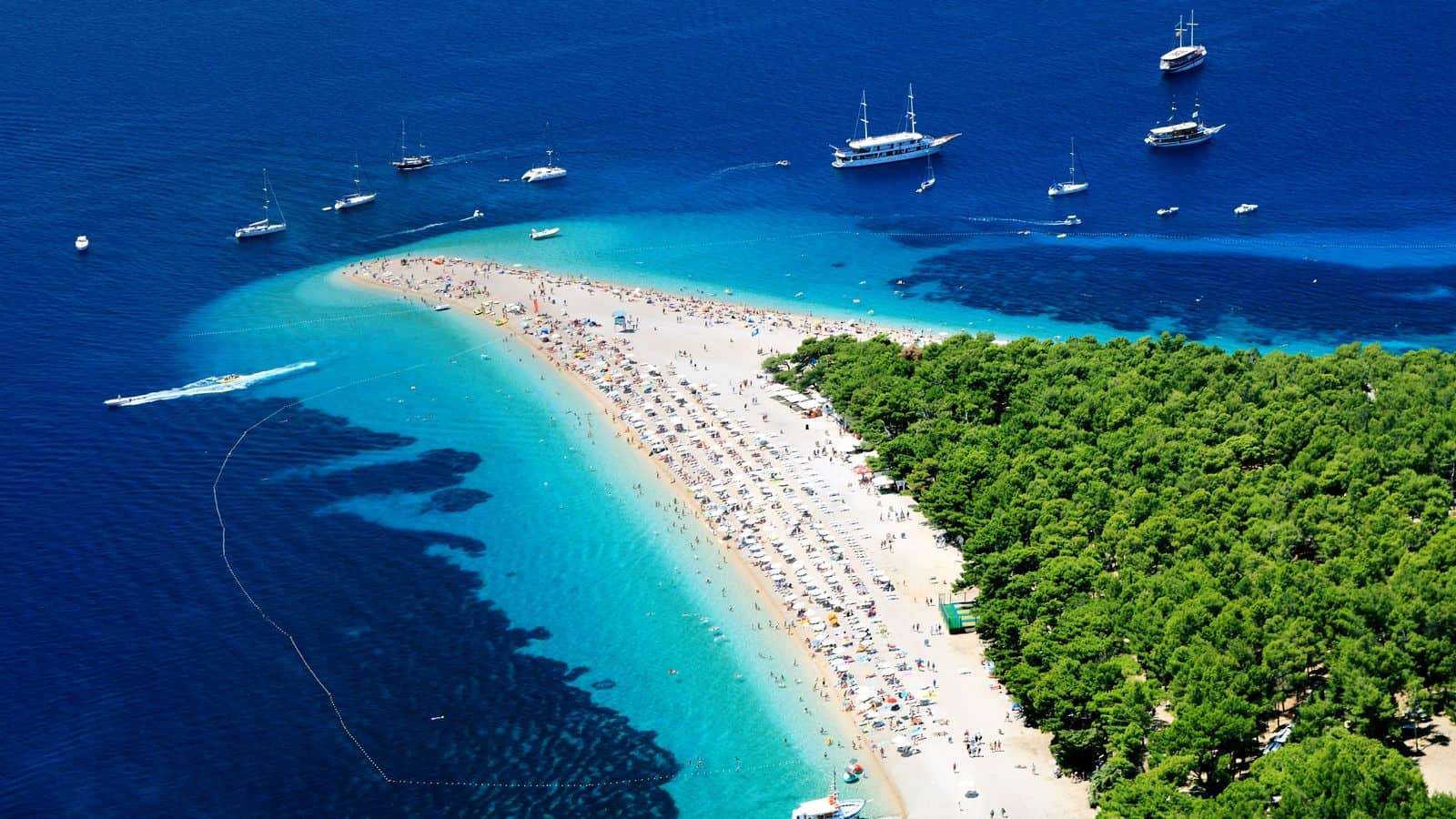 color landscape photograph of beach peninsula