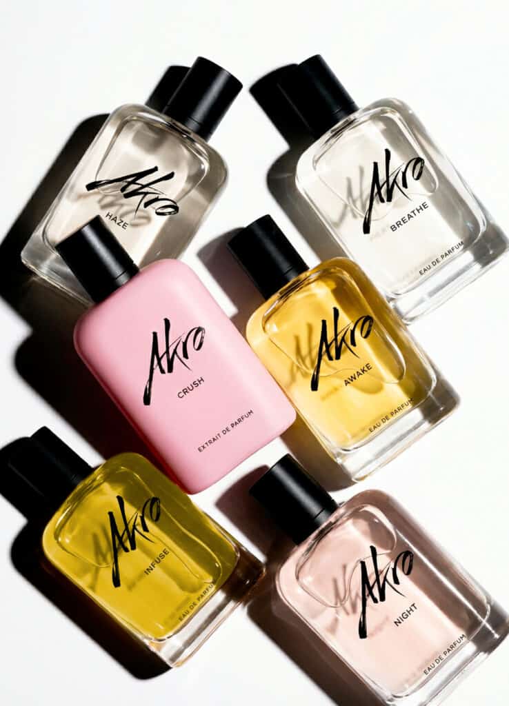 Akro perfume bottles Group Shot