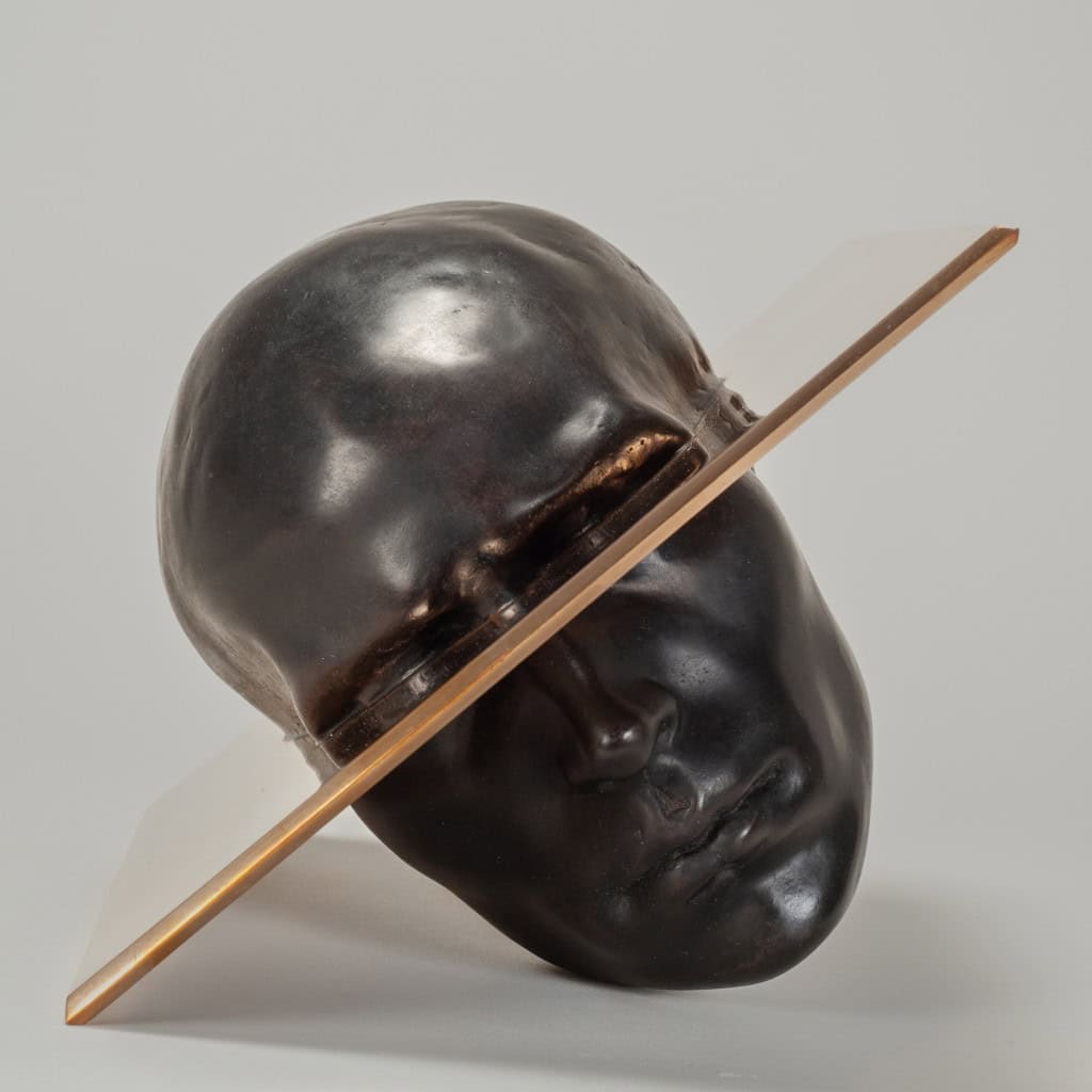 Bronze head Sculpture by Joanna Allen