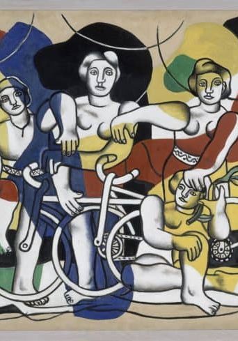 Fernand Léger Les Quatre cyclistes 1943-1948 Huile sur toile 130,2 x 162,2 cm Musée national Fernand Léger, Biot © GrandPalaisRmn / Gérard Blot © Adagp, Paris, 2025