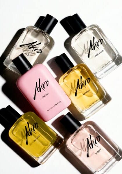 Akro perfume bottles Group Shot