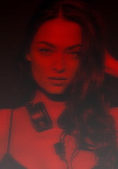 DJ Ekaterina Gaydukova in red