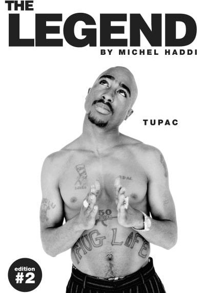 Cover "The Legend Tupac" Photographer Michel Haddi. © @michelhaddistudio