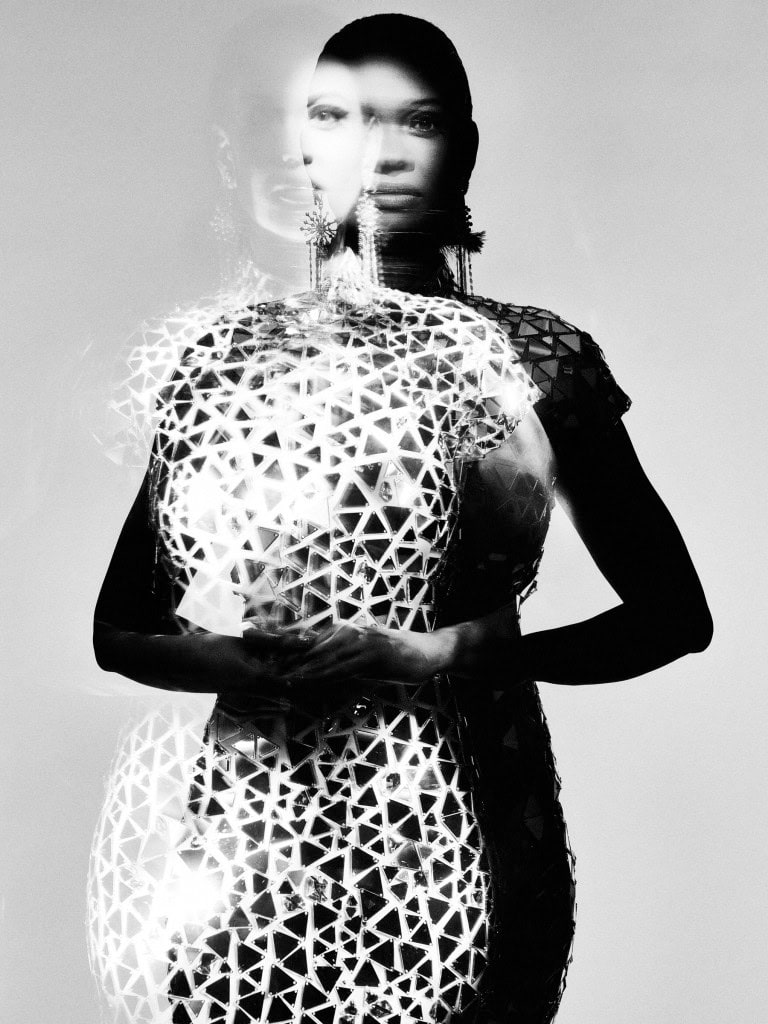 Cynthia Addai-Robinson black and white fashion photo