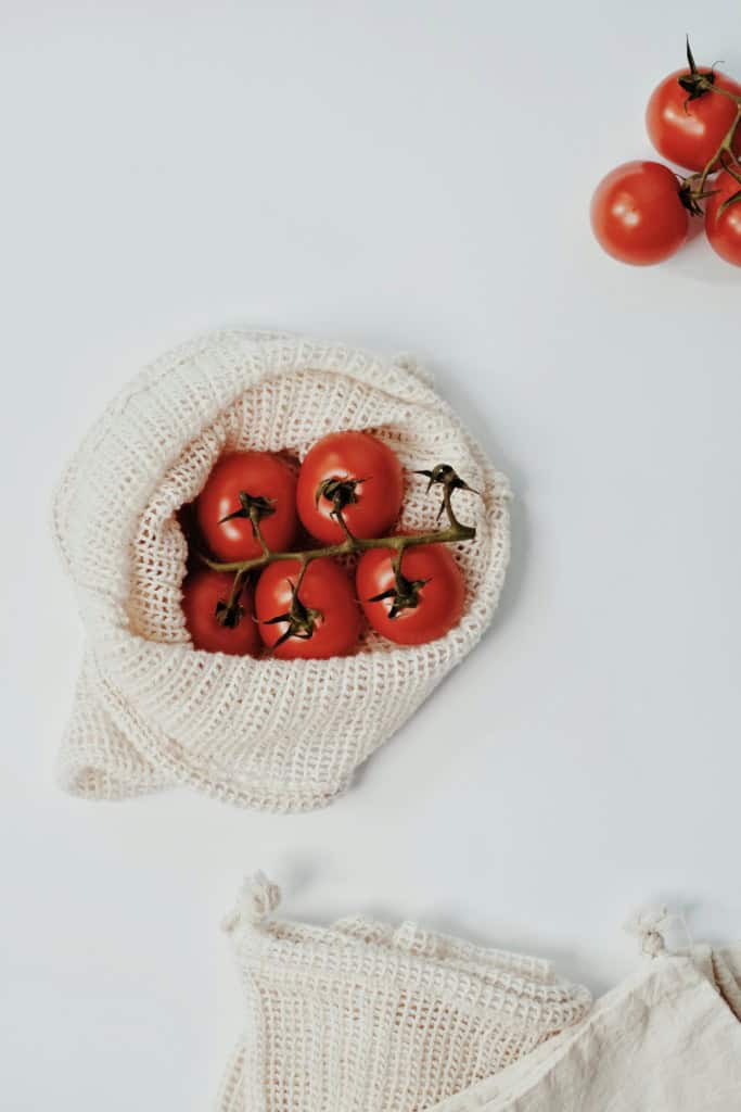 Tomatoes in a sack 