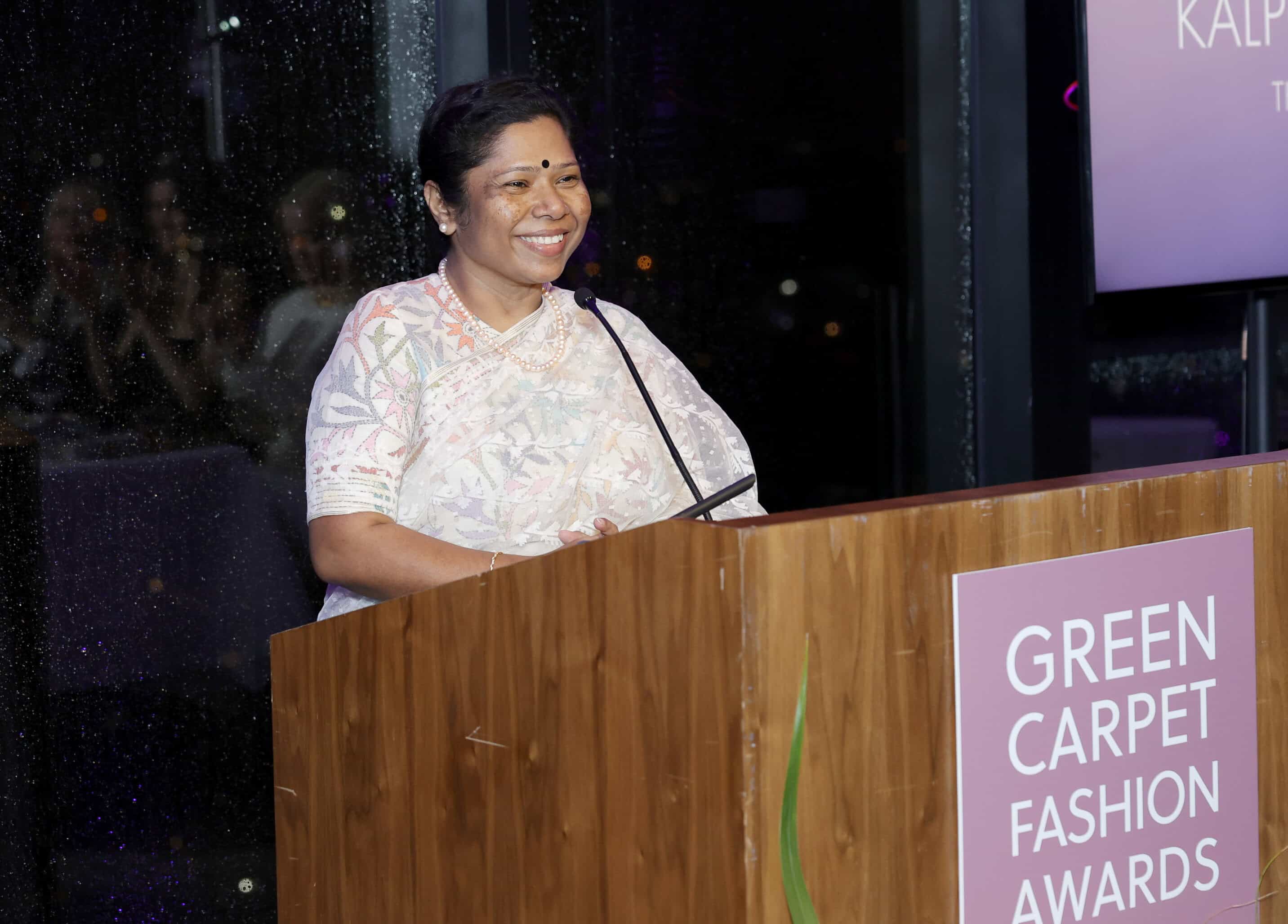 Kalpona Akter at Green Carpet Fashion Awards, fashion photography