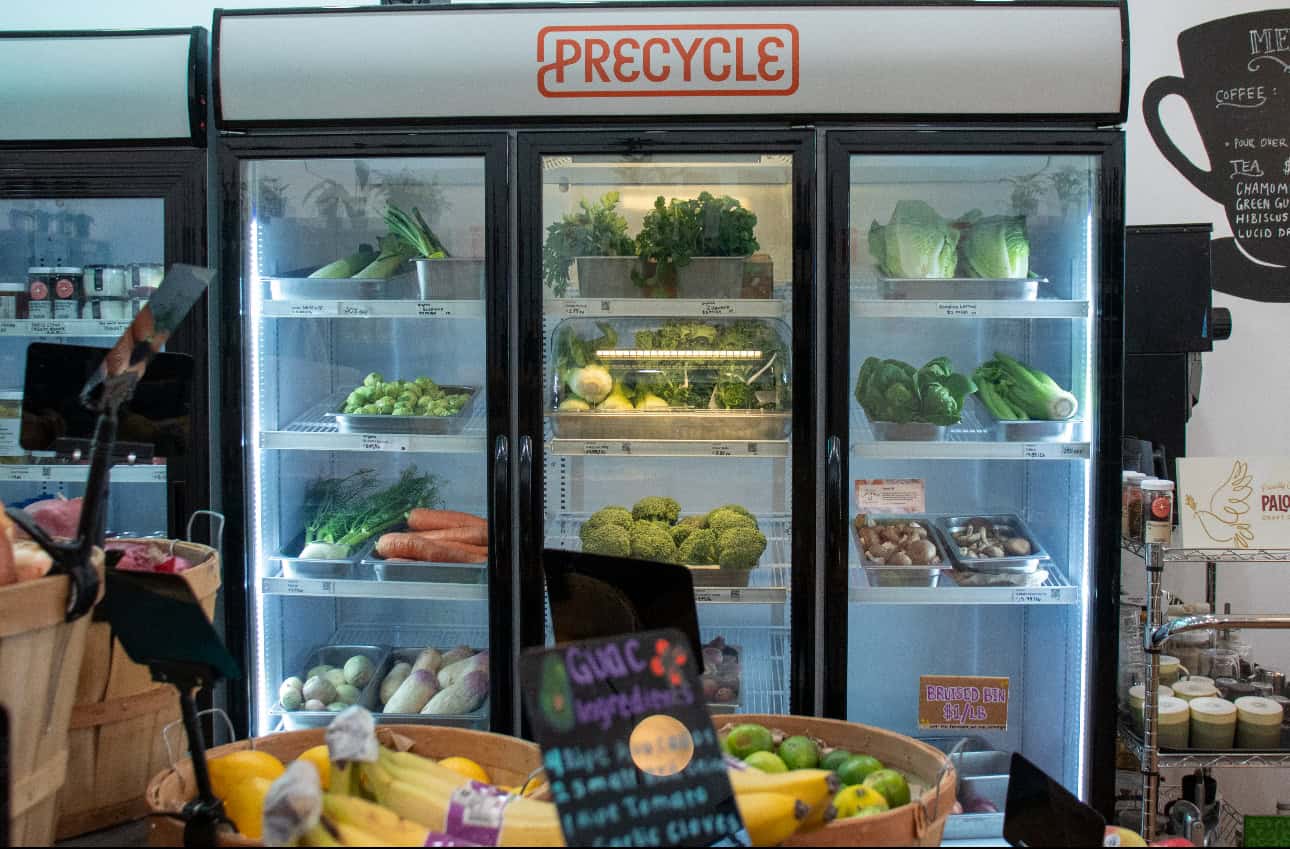 Precycle fridge in a zero-waste kitchen