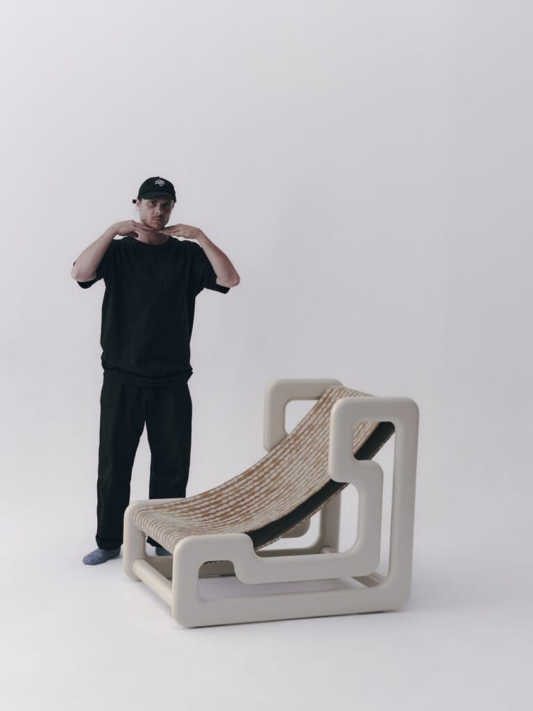 Ergonomic lounge chair with modern minimalist design for stylish comfort.