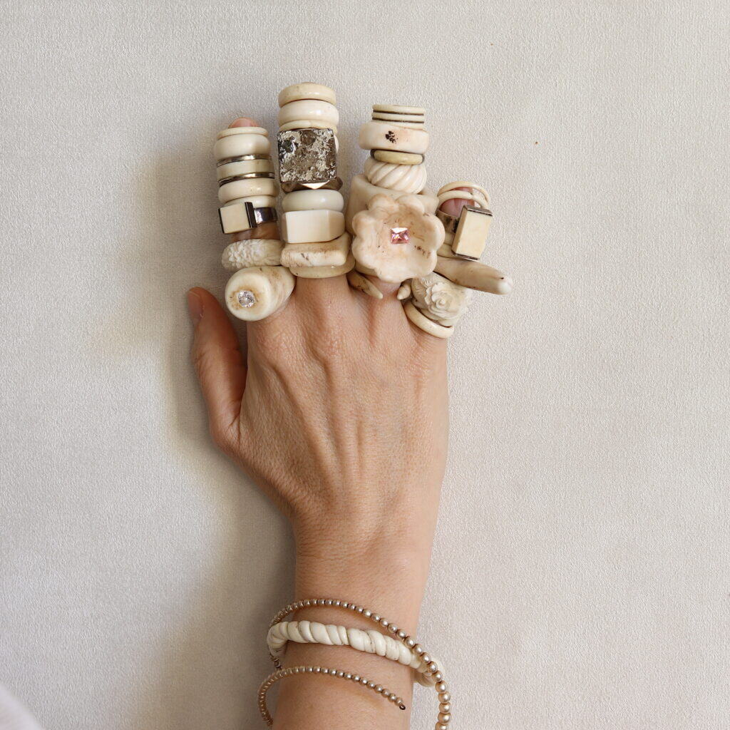 Gerda Goosen Bone style Rings