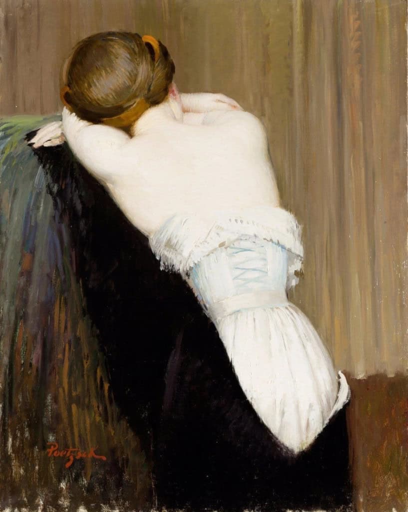 Woman in Corset "Nu de dos au corset"
