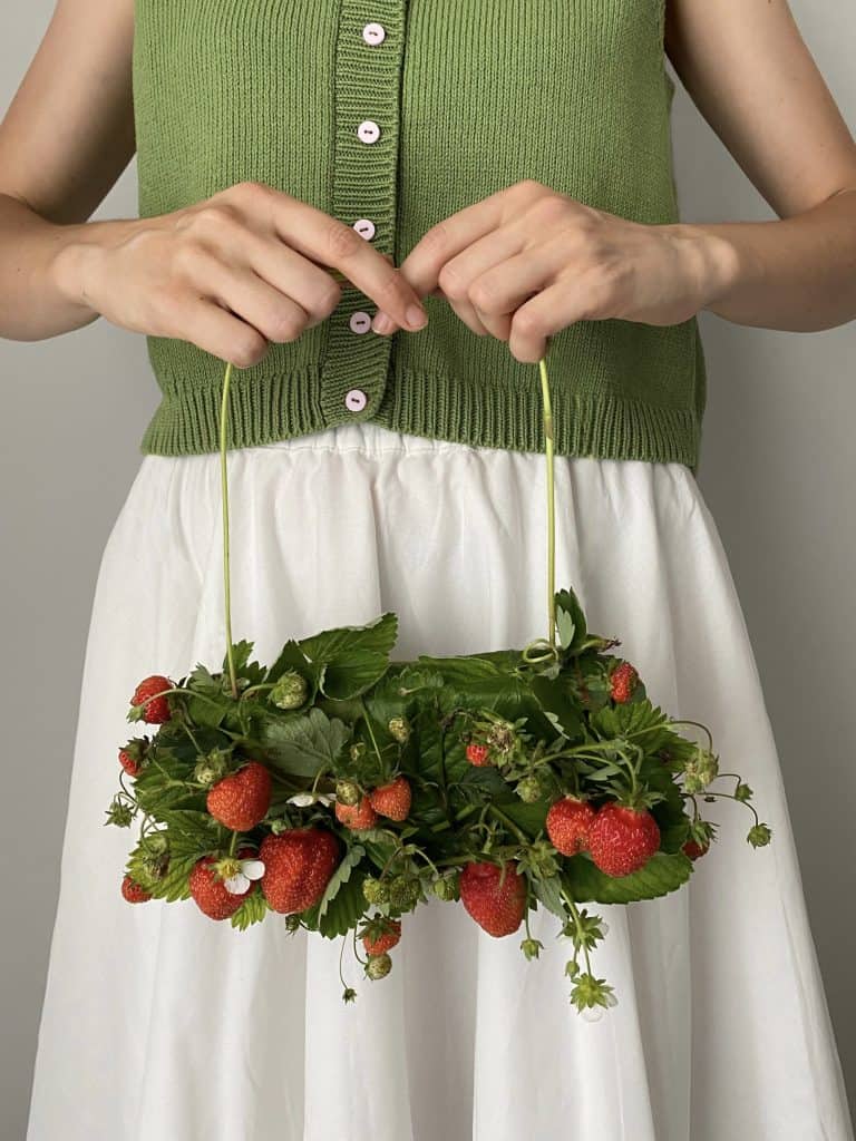 Ekaterina Shukshina organic art with strawberries