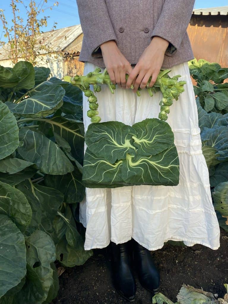 Ekaterina Shukshina organic art with cabbage detail