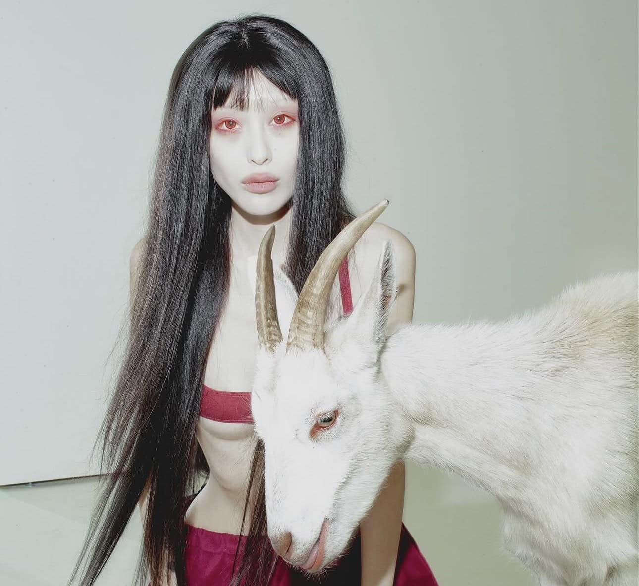 Voyeur Voyeur Model and Goat