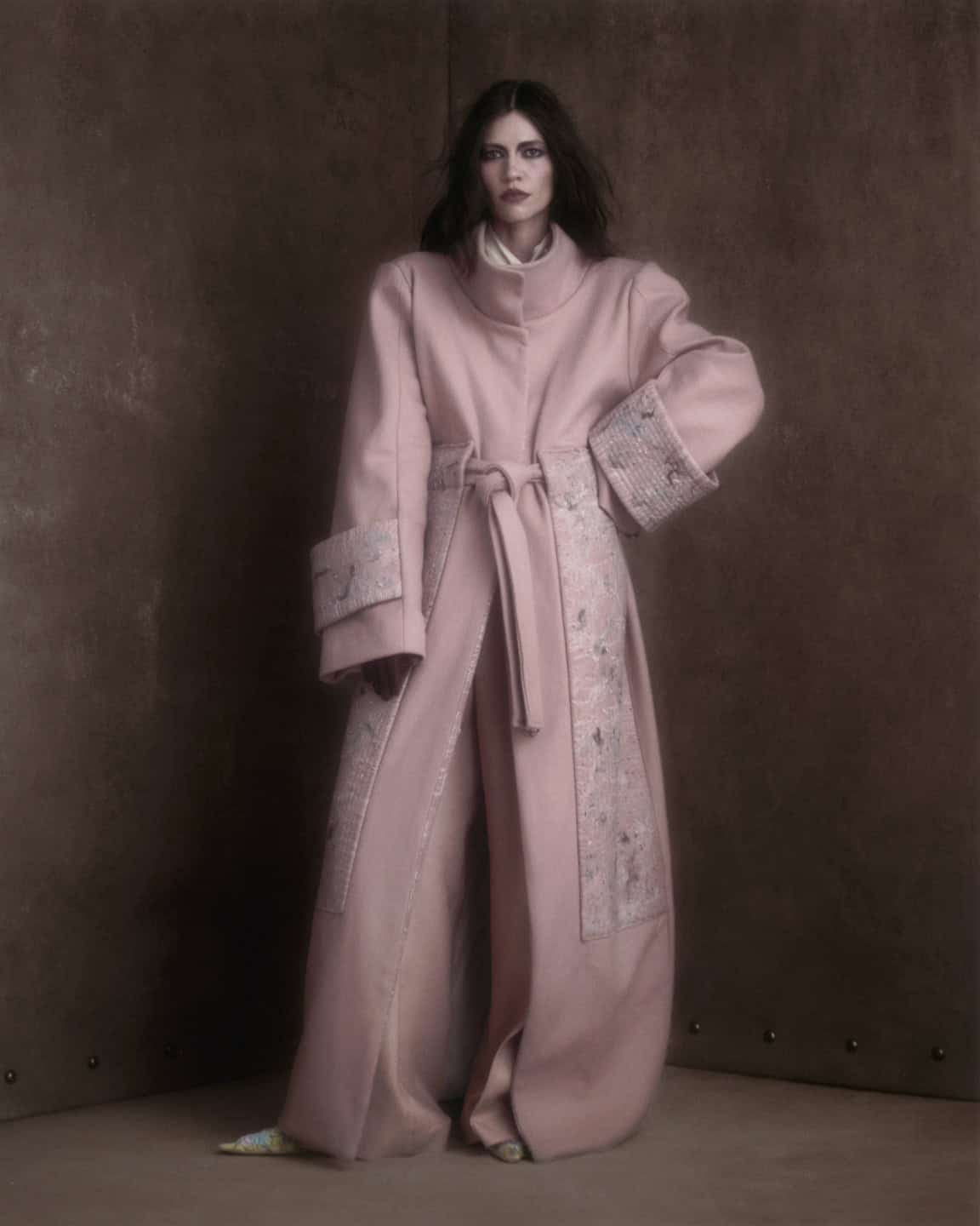 pink coat