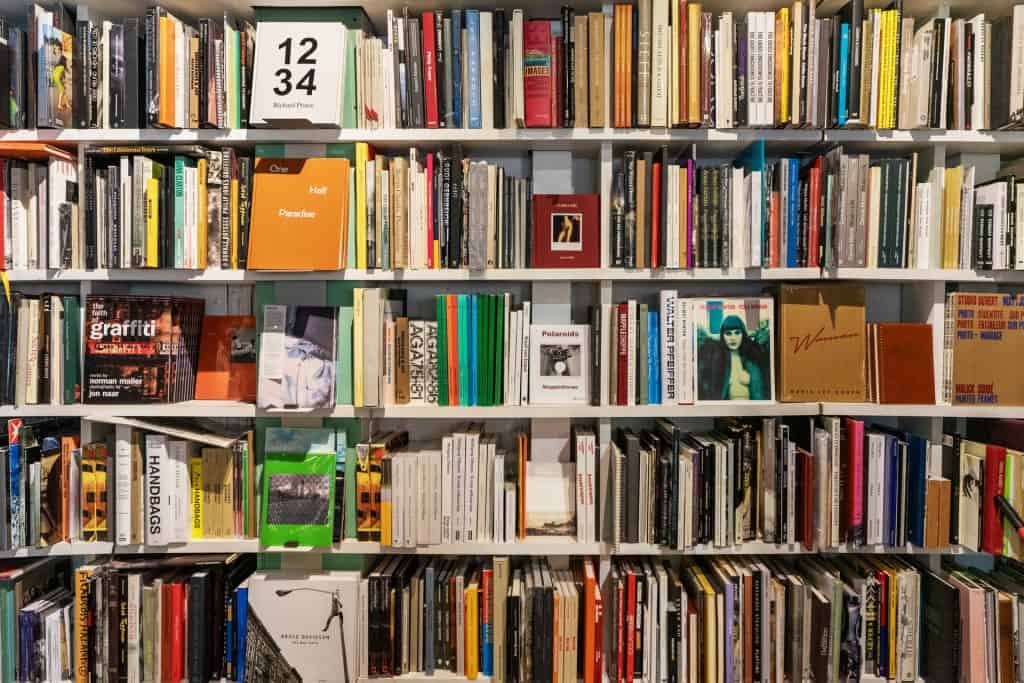 Picture of OFR.'s book shelves 