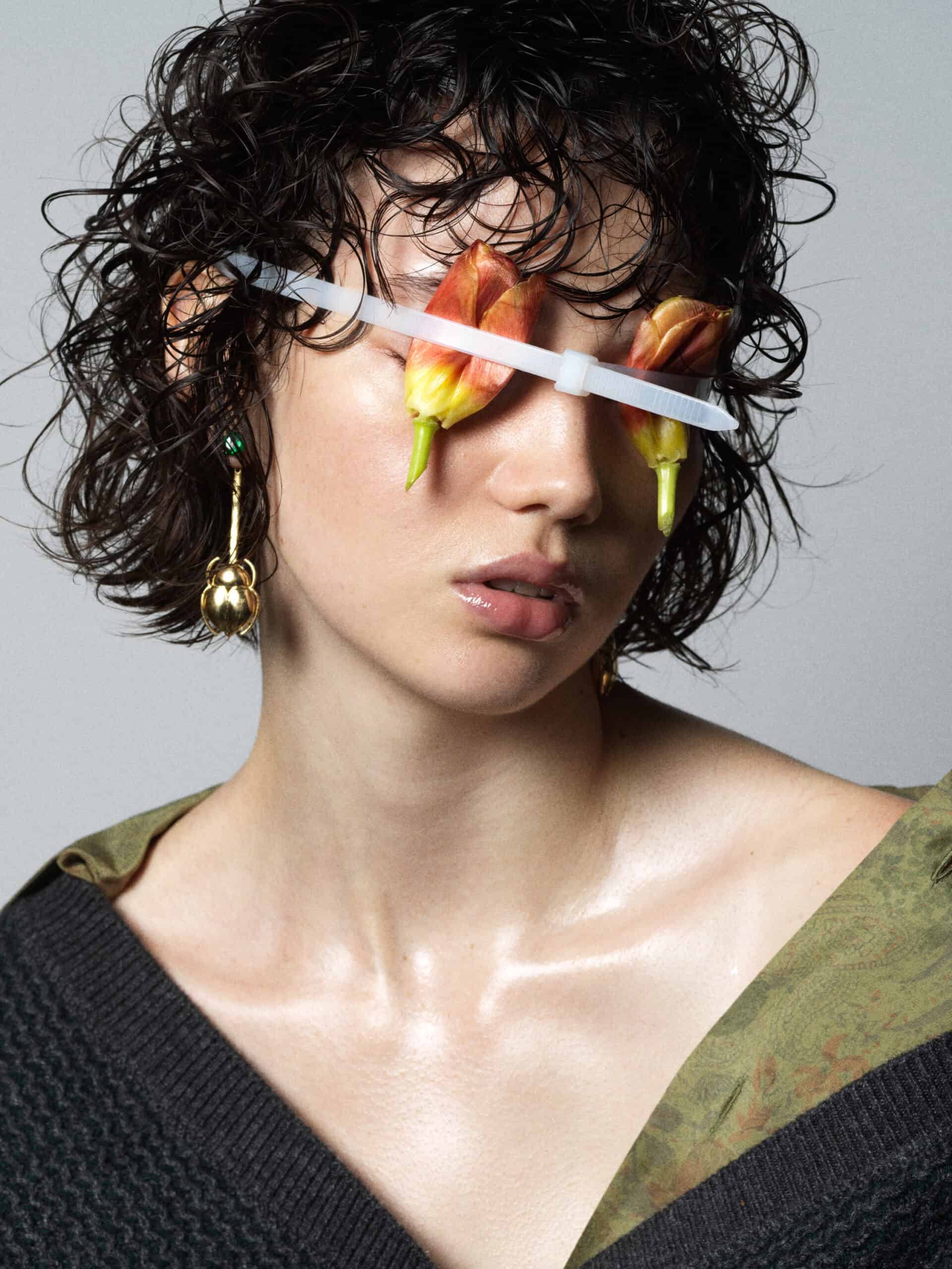 Eco-Conscious Fashion Story closed eyes fashion story