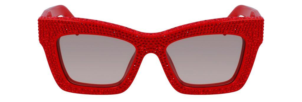 red sunglasses-ferragamos